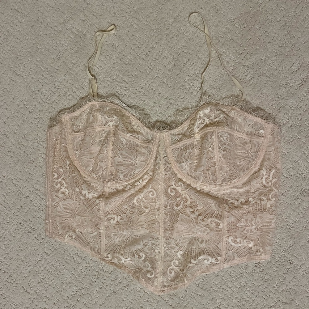 Free People Midnight Mantra Corset NWT Size Large